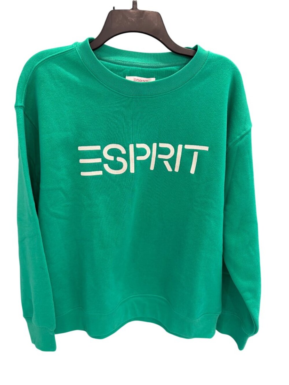 Esprit Green Womens Green Logo Crewneck Sweatshirt Viral Trending!